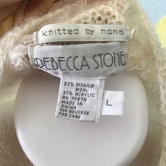 Rebecca Stone knitted by hand sweater size L - Picture 3 of 4